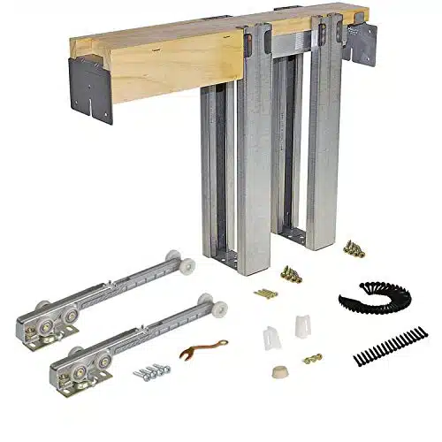 Johnson Hardware Soft Close Series Commercial Grade Pocket Door Frame for xStud Wall (inch x inch)