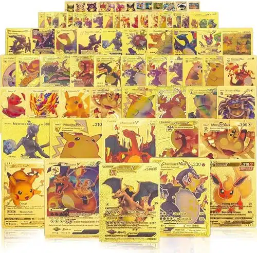 YBW IITA Ultra Rare PCS Gold Cards Packs Deck Box Gold Foil Card for FansKidsCollectors Gifts (No Duplicates)