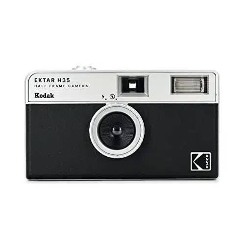 KODAK EKTAR HHalf Frame Film Camera, mm, Reusable, Focus Free, Lightweight, Easy to Use (Black) (Film & AAA Battery are not Included)