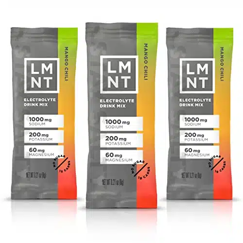 LMNT Zero Sugar Electrolytes   Mango Chili Salt   Hydration Powder Packets  No Dodgy Ingredients  Keto & Paleo Friendly  Sticks