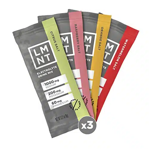 LMNT Zero Sugar Electrolytes   Variety Salt   Hydration Powder Packets  No Dodgy Ingredients  Keto & Paleo Friendly  Sticks