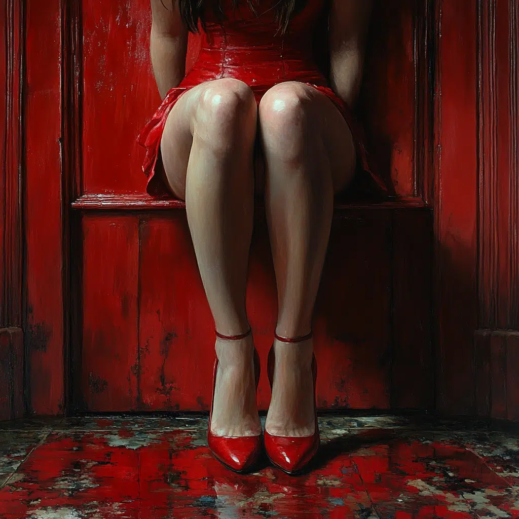 red and shoes