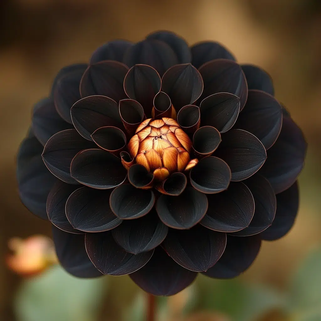 black dahlia flower