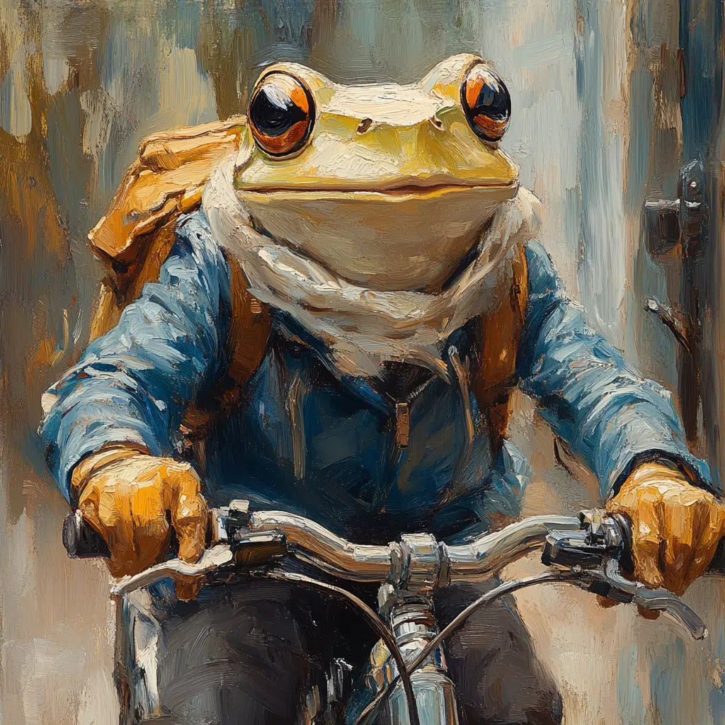 cycling frog