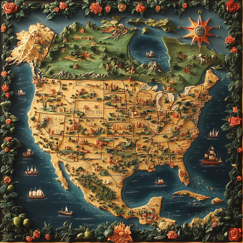 mapa de america