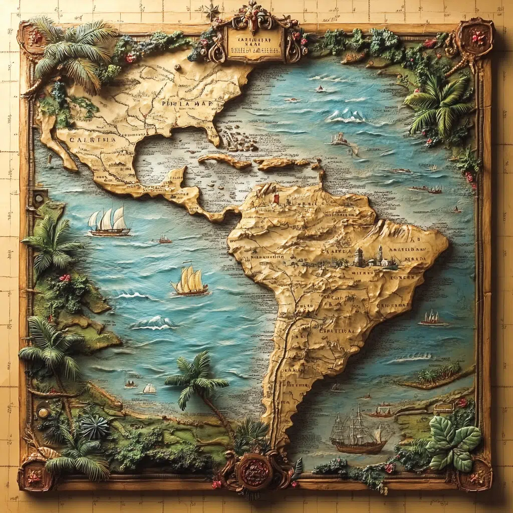 map of the caribbean