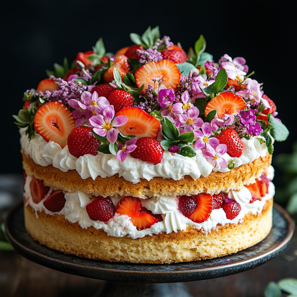 orange blossom strawberry shortcake