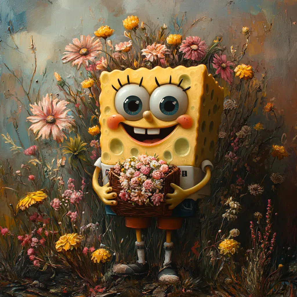 spongebob flowers